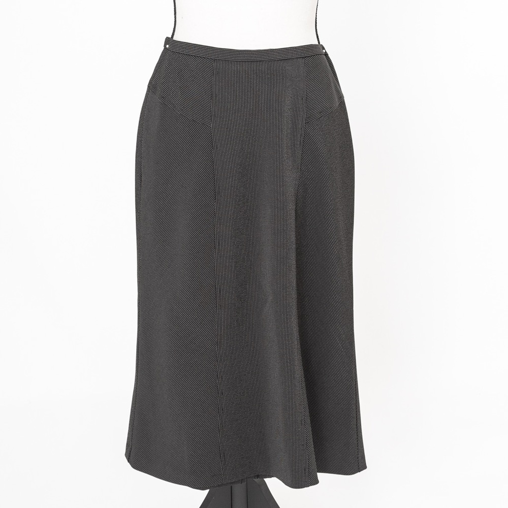 Vintage pinstripe high waist midi skirt New York & Co 6